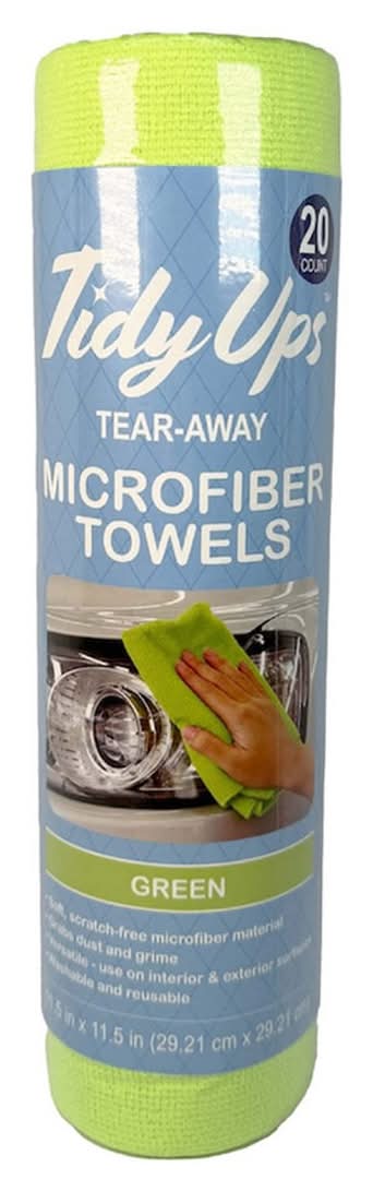 Drive MXD Microfiber Towel Rolls, Green (20 ct)