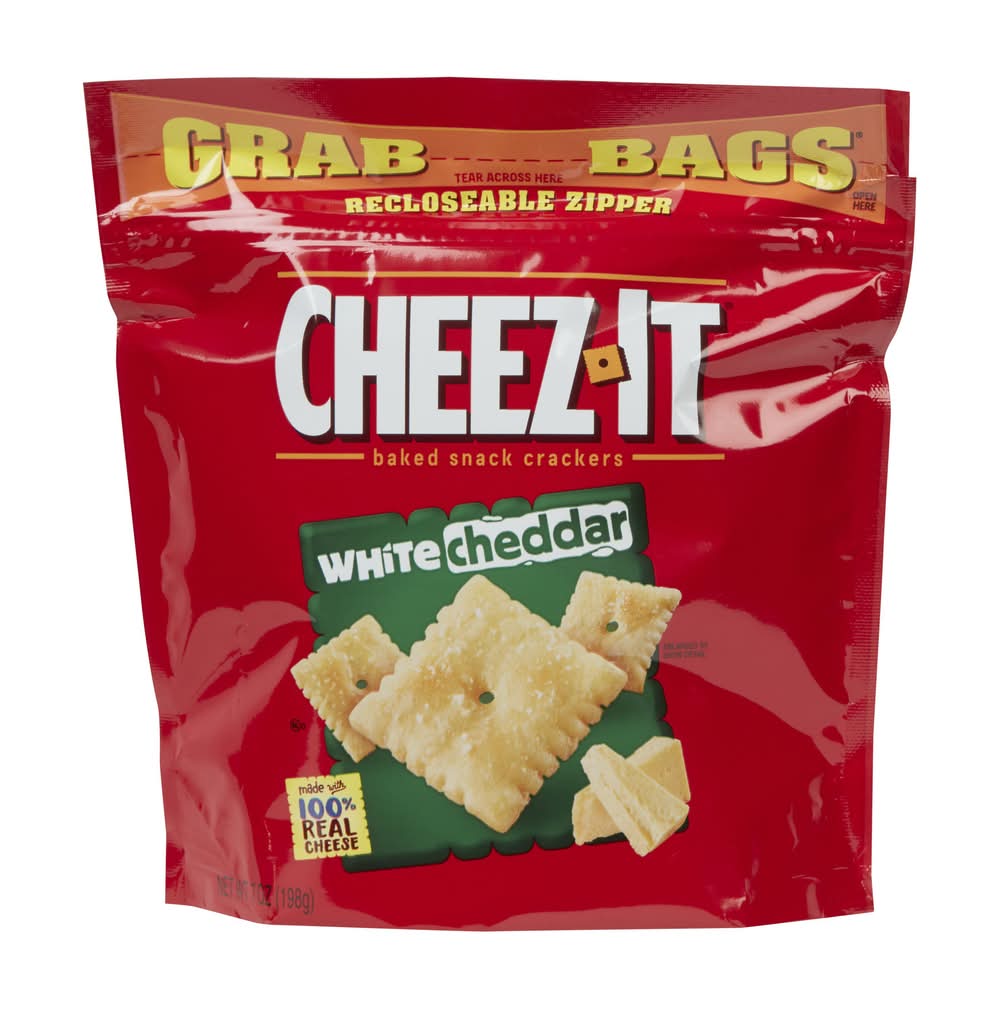 Cheez-It White Cheddar Baked Snack Crackers (7 oz)