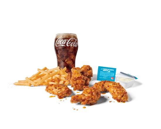 Large 6pc Honey Garlic Sriracha Crispy Chicken Wings Combo