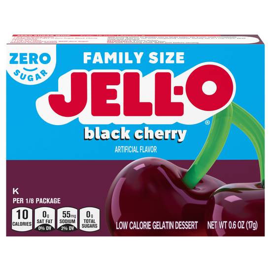 Jell-O Black Cherry Sugar Free Gelatin Dessert