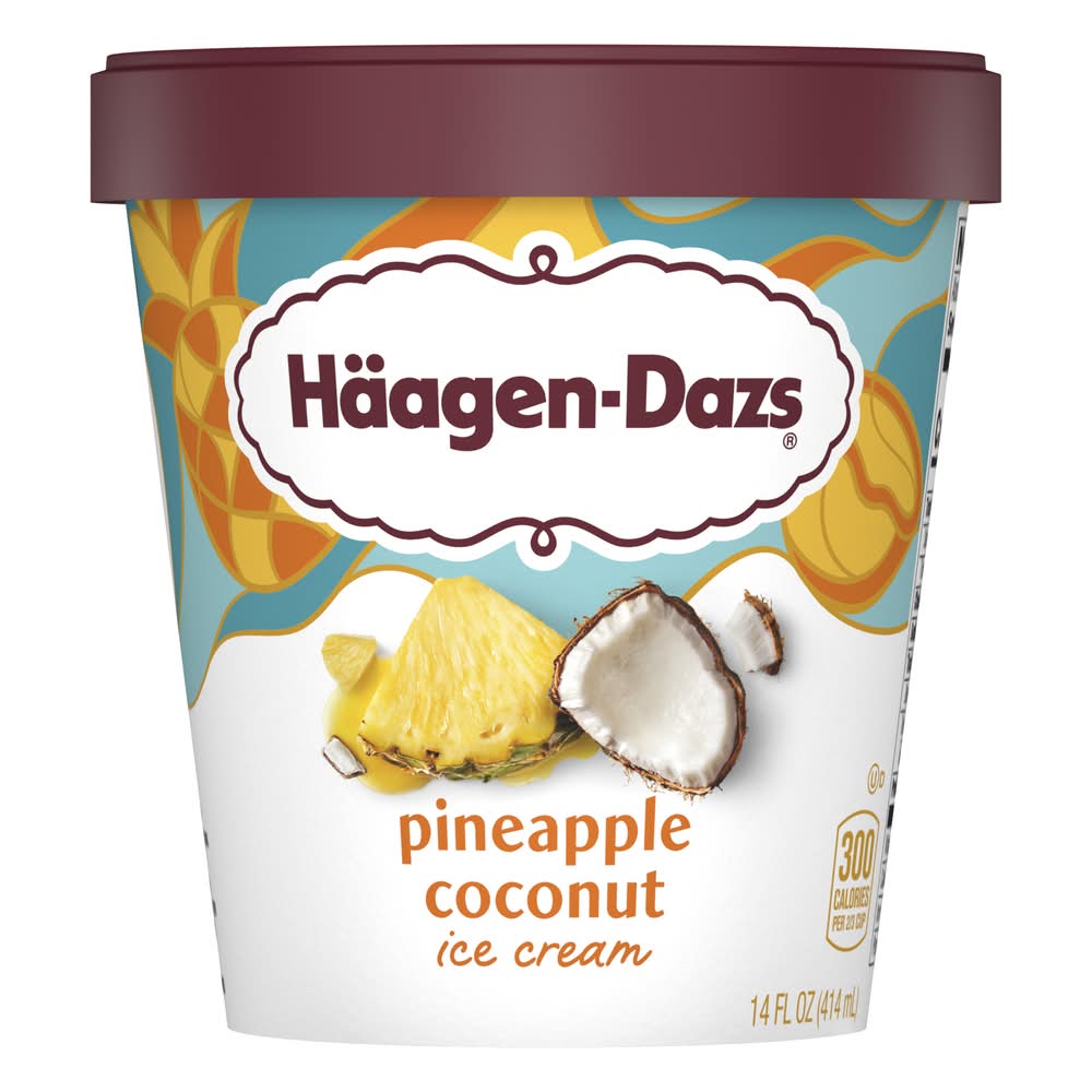 Häagen-Dazs Ice Cream, Pineapple-Coconut (14 fl oz)