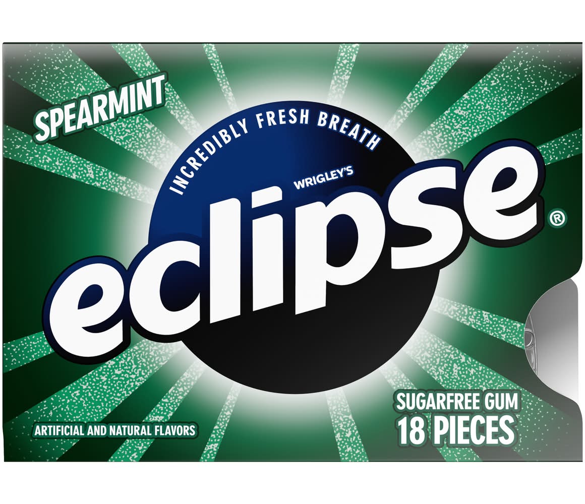 Eclipse Sugar Free Spearmint Gum (0.4 oz, 18 ct)