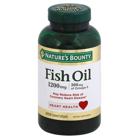 Nature's Bounty Coated Softgels Fish Oil 1200 mg