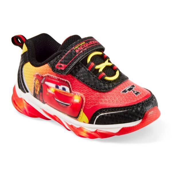 Disney Toddler Boys' Car Athletic Shoe, 9, Red-Yellow