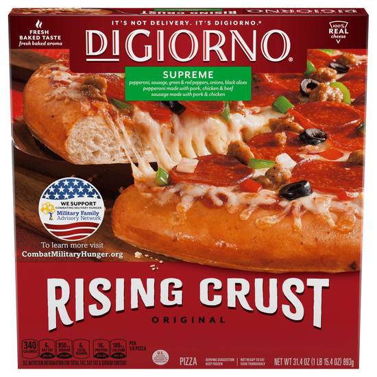 Digiorno Supreme Pizza With Rising Crust