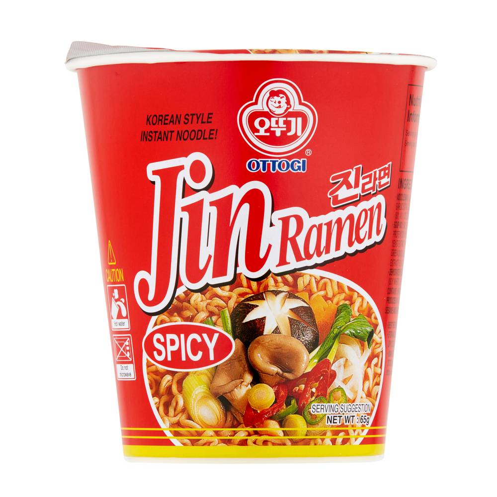 Ottogi Noodle Cup Jin Ramen Spicy (65g)