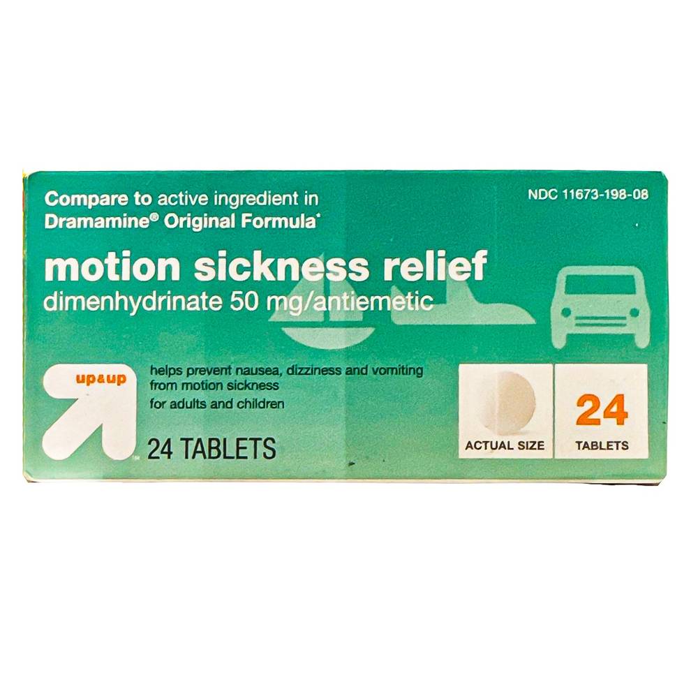 Up&Up Motion Sickness Relief Tablets