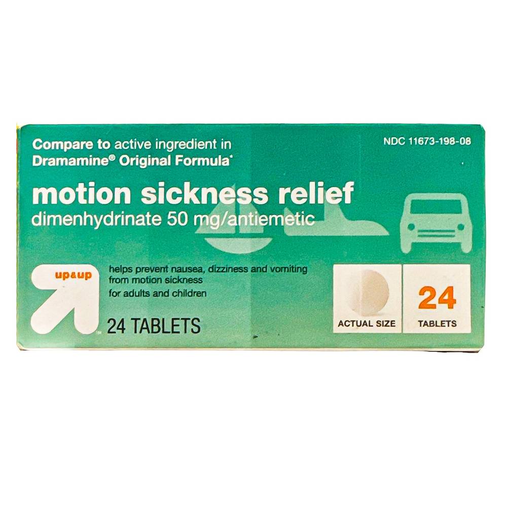 up&up Motion Sickness Relief Tablets (24 ct)