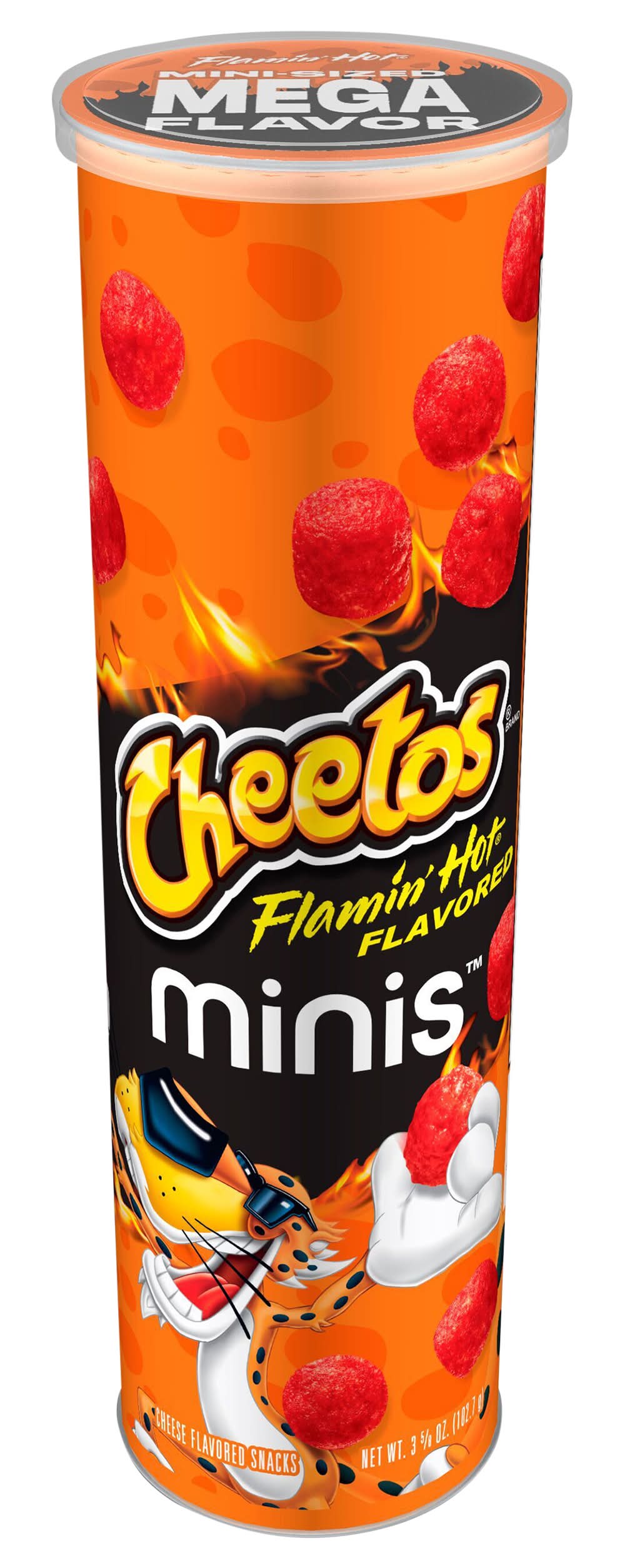Cheetos Minis Cheese Flavored Snacks, Flamin' Hot (3.62 oz)