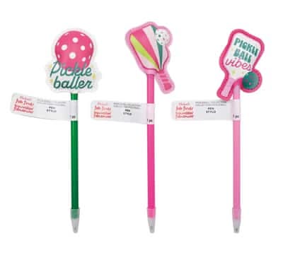 Fab Finds Pickleball Icon Pen, 8.27 in, Assorted (3 pack)