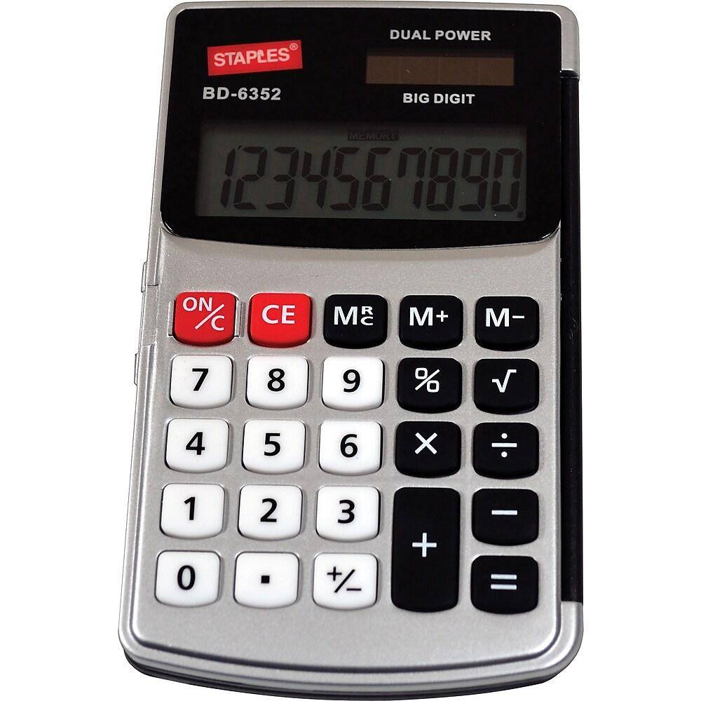 Staples Bd-6352 10-digit Handheld Calculator