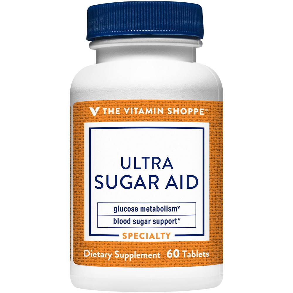 Ultra Sugar Aid With Chromax - Glucose Metabolism & Blood Sugar Support (60 Tablets)
