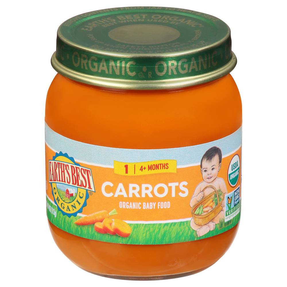 Earths Best Carrots Organic 2 (6 months+) Baby Food