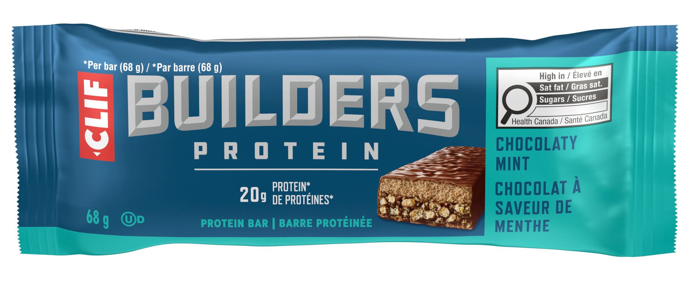 CLIF Bar Builders Protein Chocolate Mint Bar (68 g)