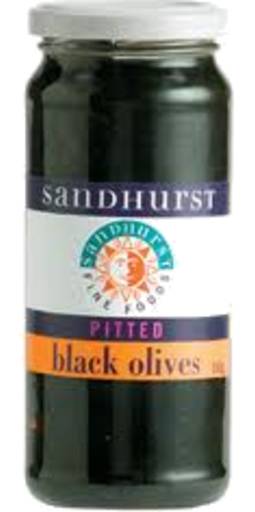 Sandhurst Olives Pitted Black (350g)