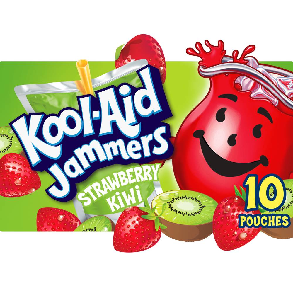 Kool-Aid Jammers Strawberry Kiwi Flavored Drink (10 ct, 6 fl oz)