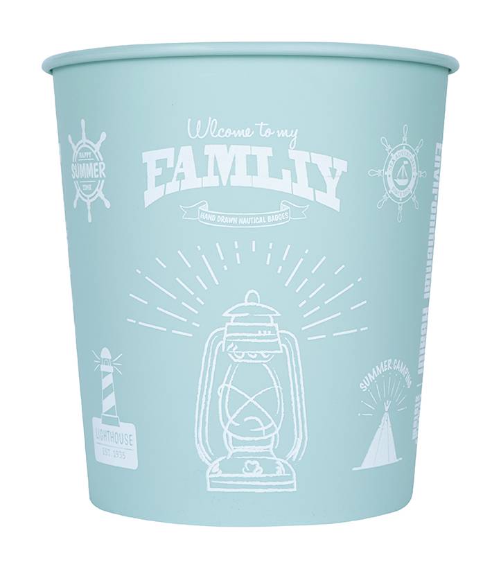 Miniso · Bote para basura azul