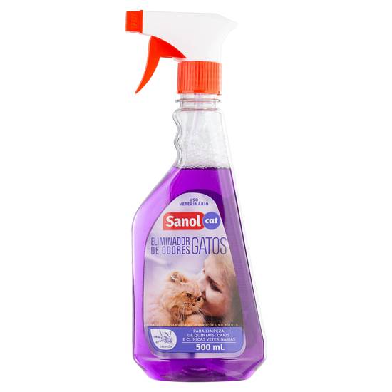 Sanol cat eliminador de odores lavanda gatos (500ml)