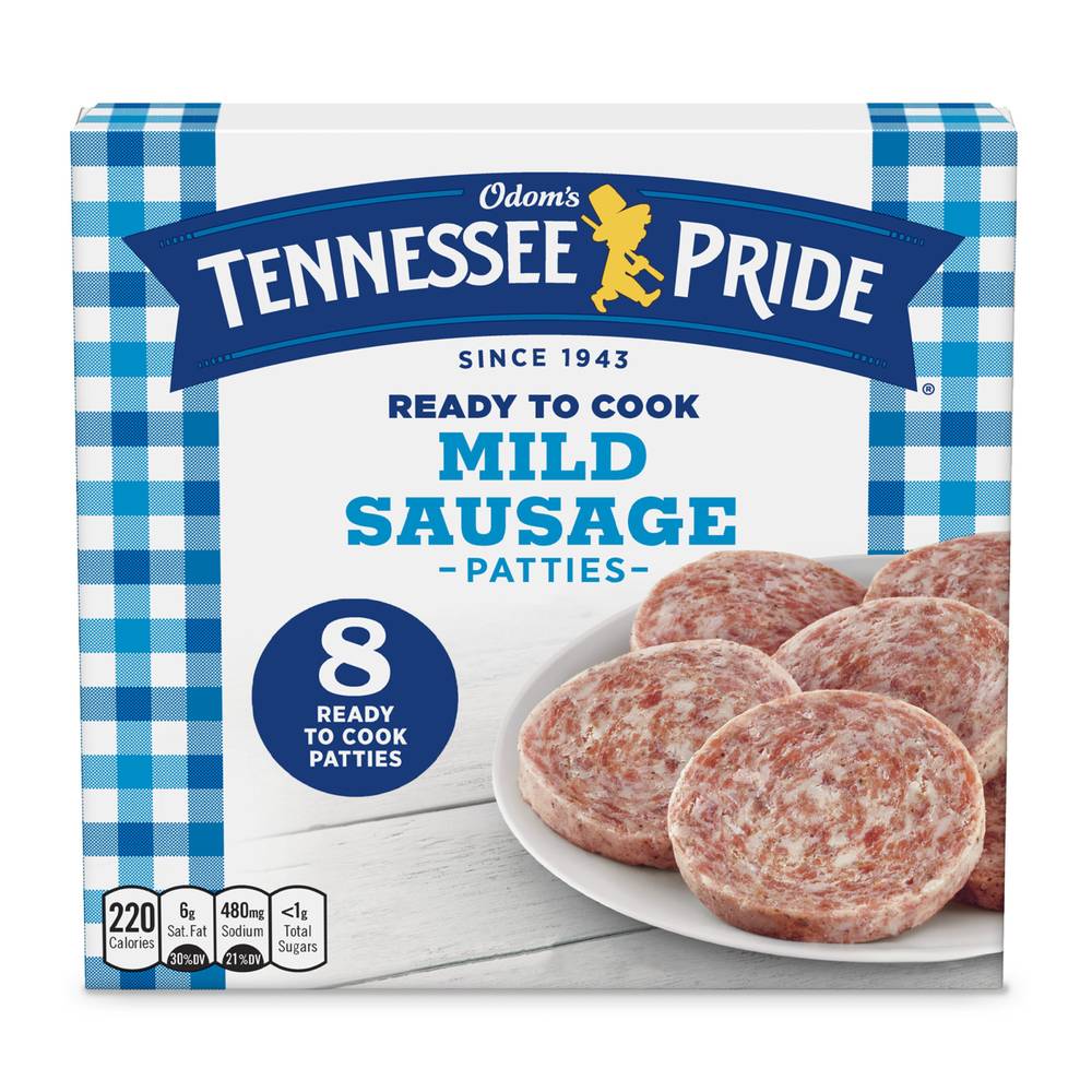 Odom's Tennessee Pride Mild Breakfast Sausage Patties (40 oz, 8 ct)