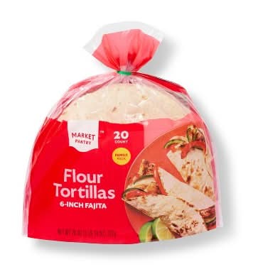 Market Pantry Flour Tortillas, 6 in (26 oz, 20 ct)