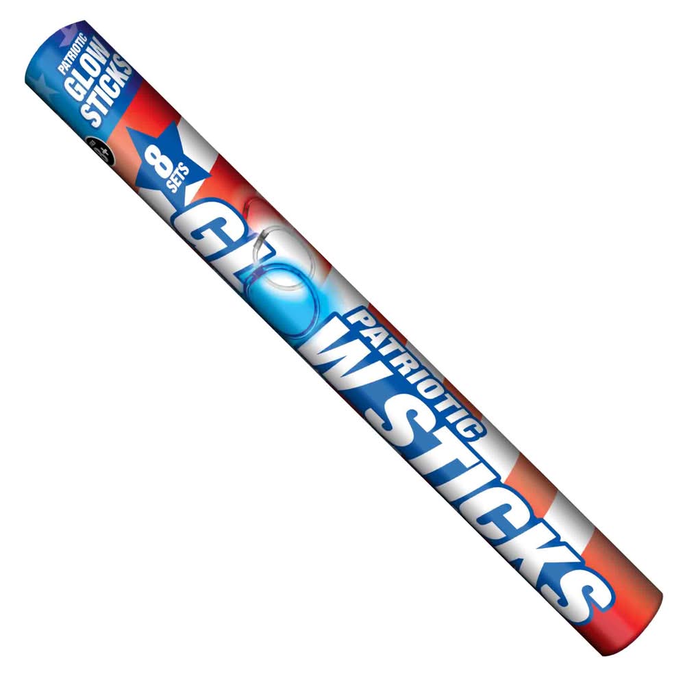 America Patriotic Glow Sticks (8-pack)