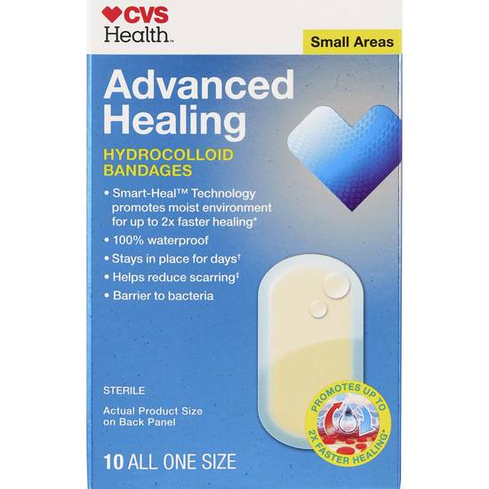 CVS Health Advanced Healing Premium Bandages, Small, 10 CT