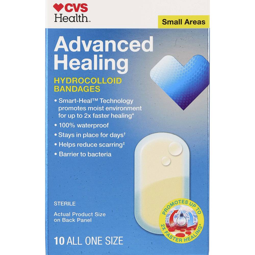 Cvs Health Advanced Healing Premium Bandages, Small, 10 Ct