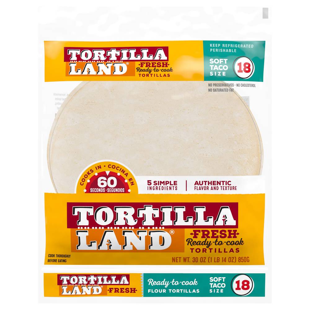 TortillaLand Ready-To-Cook Flour Tortillas (4.3 oz)