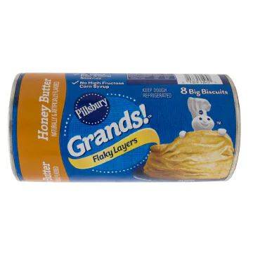 Pillsbury masa para bisquets honey butter (lata 462 g)