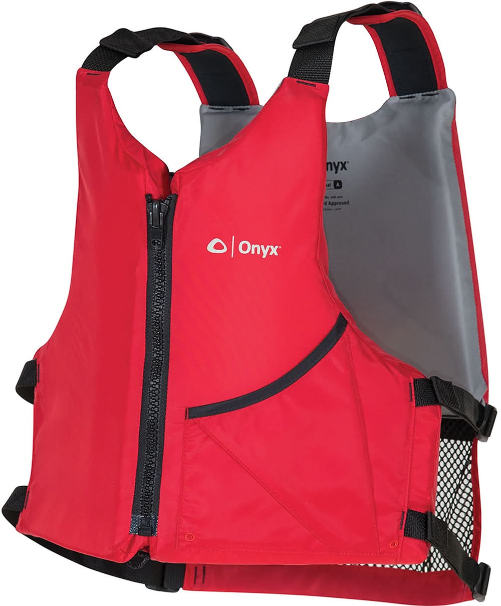 Onyx Unisex Universal Paddle Life Vest (Red, Universal)