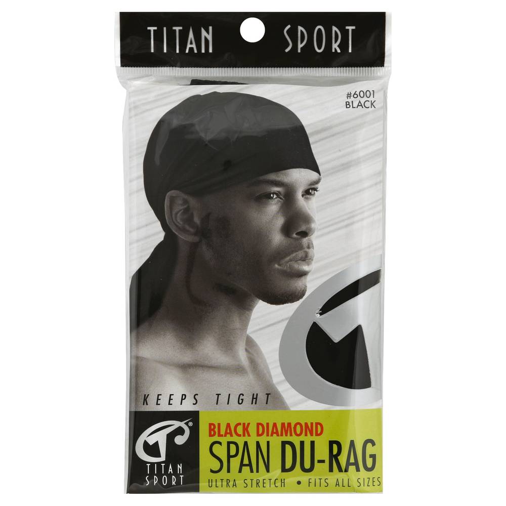 Titan Diamond Spandex Durag Black