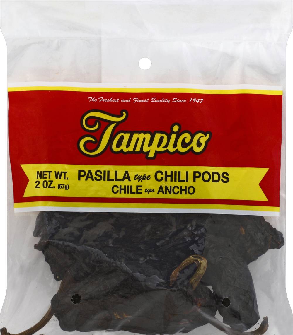 Tampico Pasilla Type Chili Pods (2 oz)