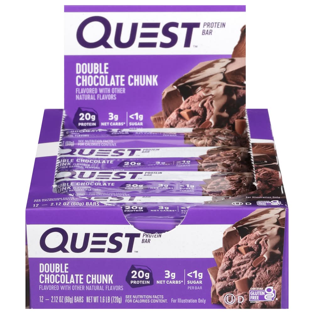 Quest Nutrition Double Chocolate Chunk Protein Bars (2.1 oz, 12 ct)