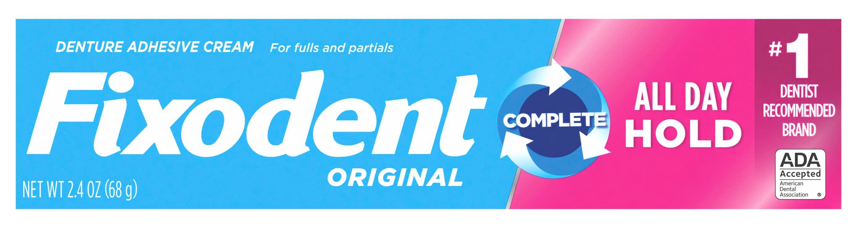 Fixodent Original Denture Adhesive Cream (2.4 oz)
