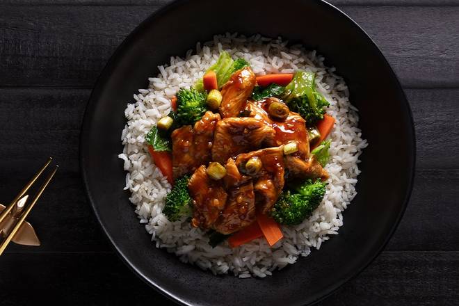 Ginger Chicken with Broccoli Bowl
