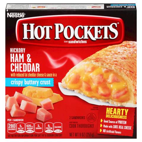 Hot Pockets Ham & Cheddar 9oz