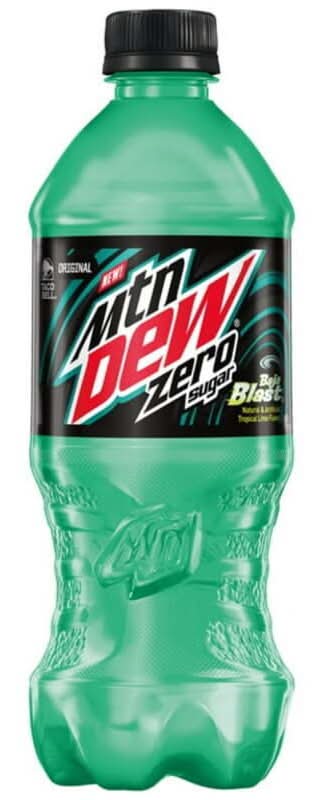 Mountain Dew Baja Blast Zero Sugar Bottle 20oz