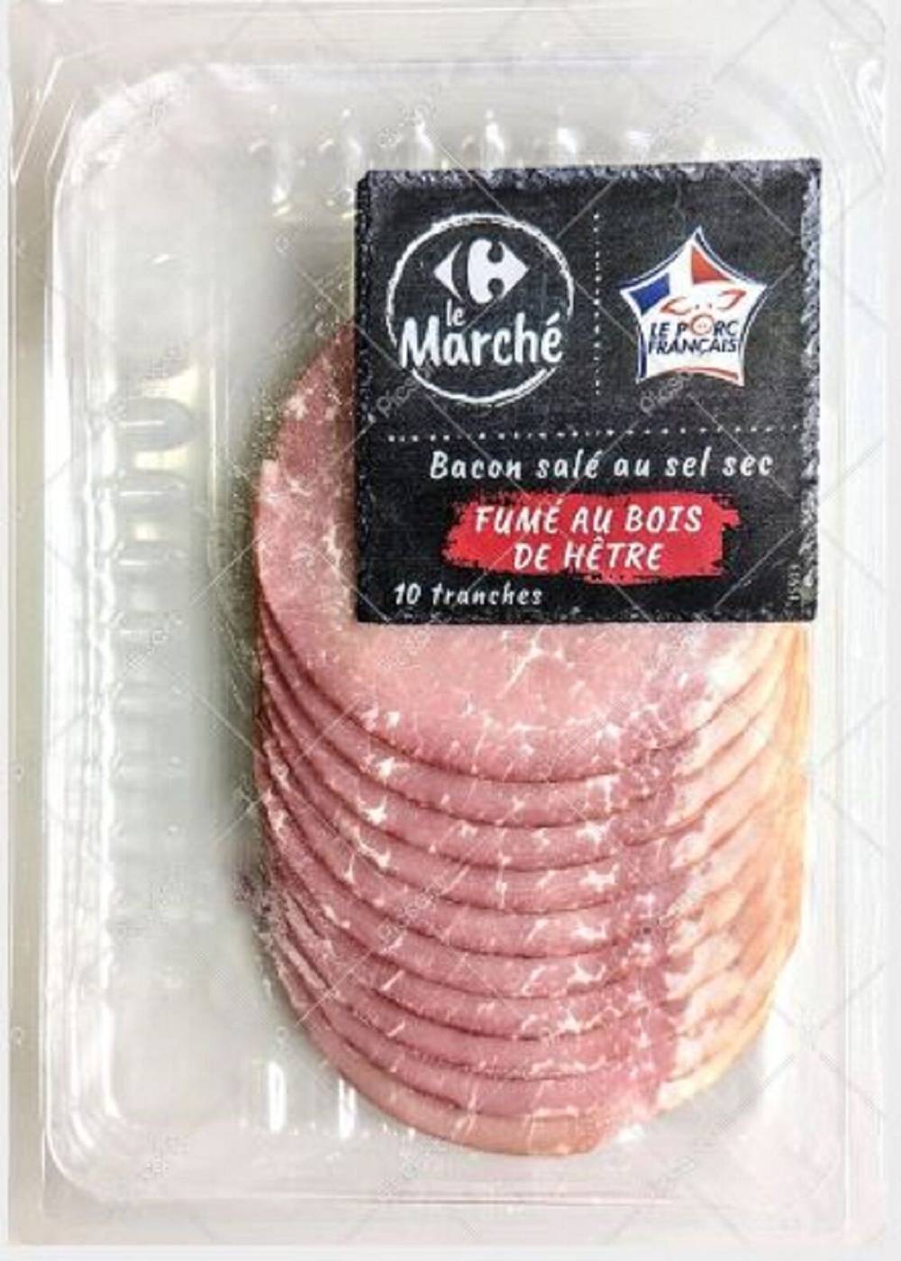 Carrefour Le Marché - Bacon fumé bois de hêtre (92g)