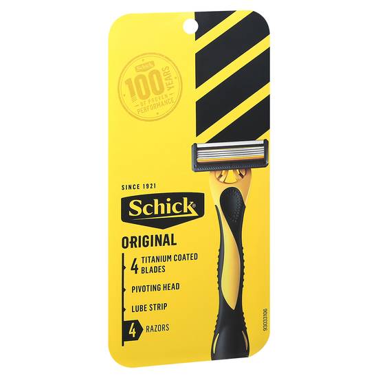 Schick Original 4 Blades Disposable Razor (4 ct)