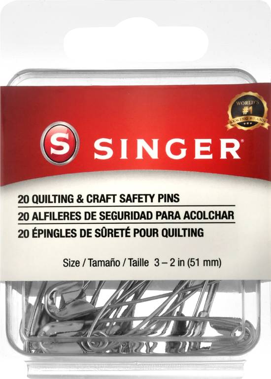 Singer Quilting & Craft Safety Pins (20 ct)
