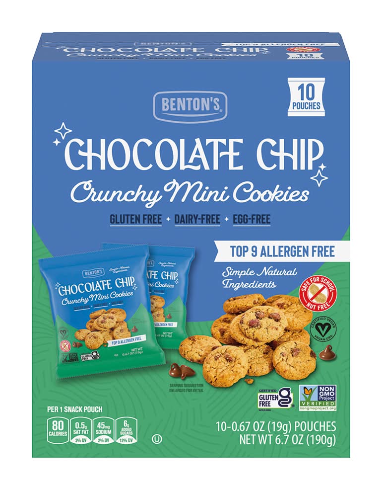 Benton's Crunchy Mini Chocolate Chip Cookies (10 x 0.67 oz)