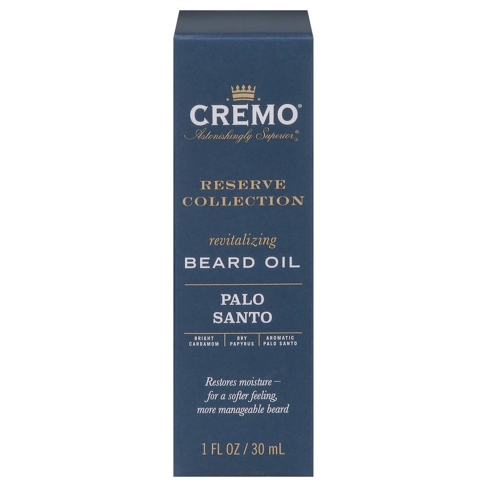 Cremo Astonishingly Superior Revitalizing Palo Santo Beard Oil (1 fl oz)