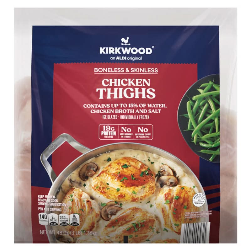 Kirkwood All Natural Boneless Skinless Chicken Thighs (48 oz)