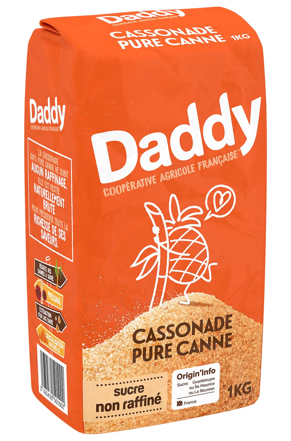 Daddy - Cassonade pure canne non raffinee (1kg)