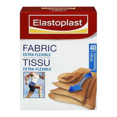 Elastoplast heavy fabric adhesive bandages - assorted fabric adhesive bandages (40 strips)