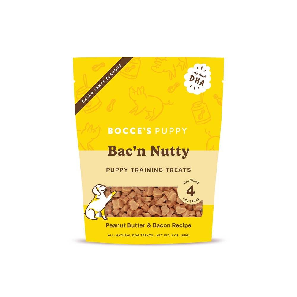 Bocce's Bacon Nutty Puppy Training Treat 3 OZ (Size: 3 Oz)