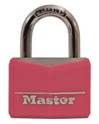 Master Lock Covered Solid Body Padlock, 40 mm, Pink