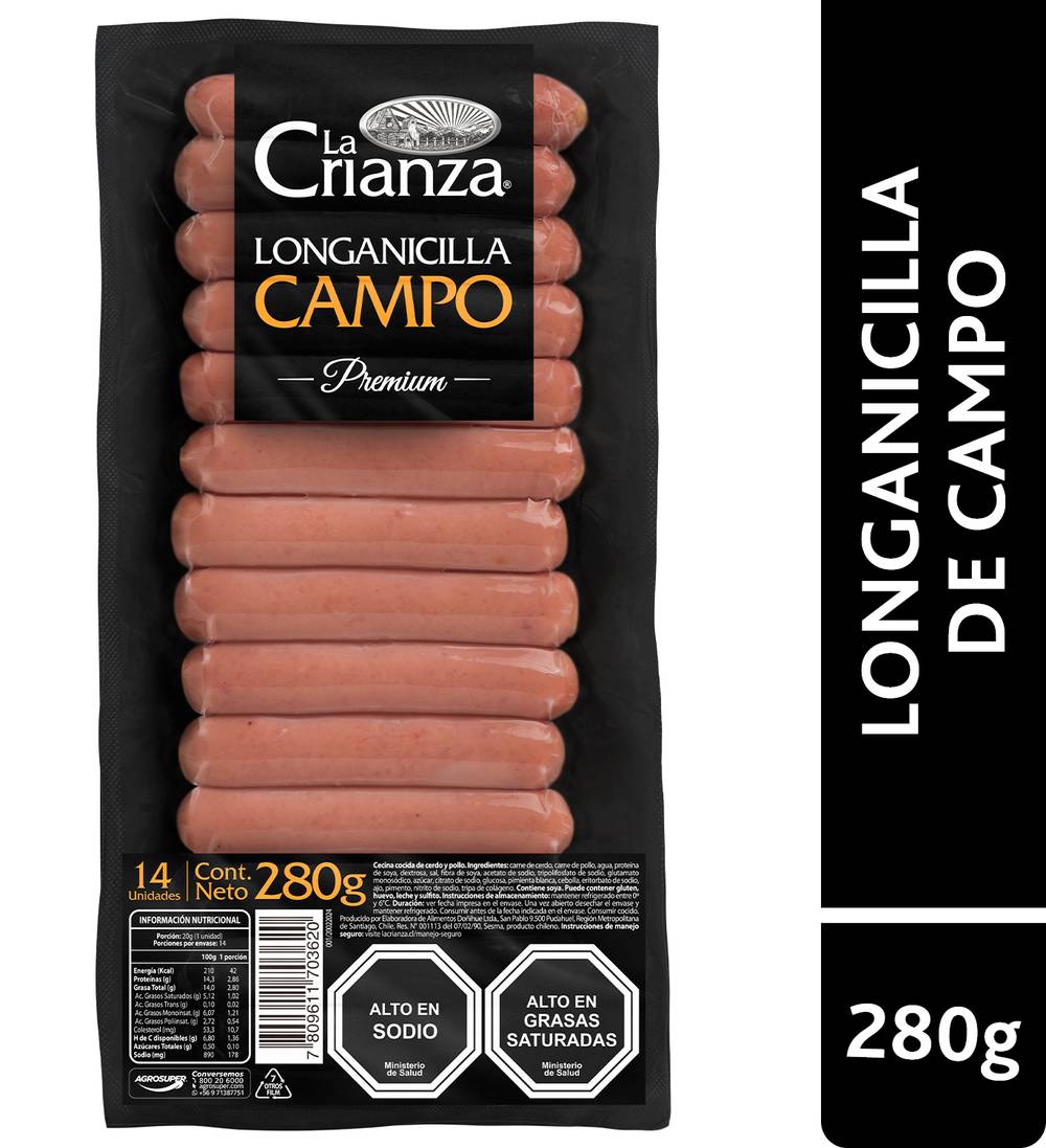 La Crianza · Longanicilla de campo (14 un)