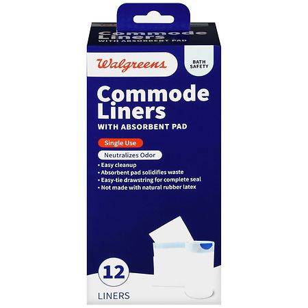 Walgreens Commode Liners With Absorbent Pad