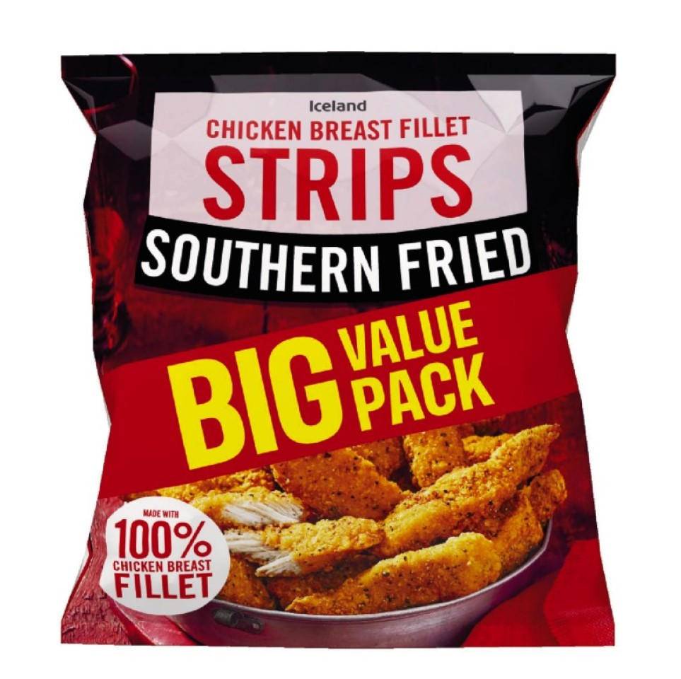 Iceland Southern Fried Chicken Breast Fillet Strips